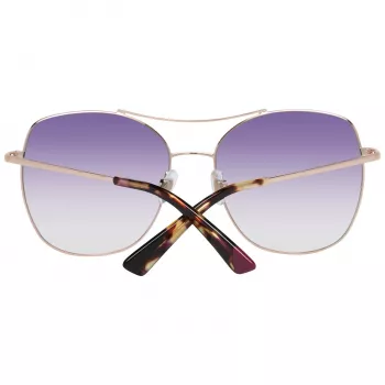 WEB EYEWEAR Occhiali da sole donna WE0245-5833Z - Marrone sfumato, montatura rettangolare in acetato