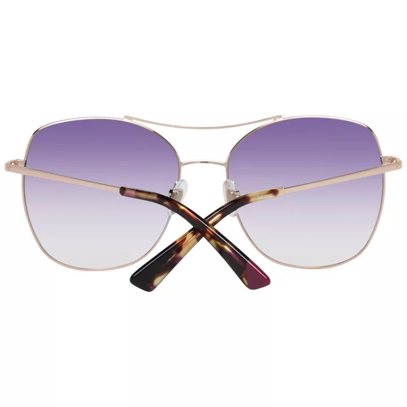 WEB EYEWEAR Occhiali da sole donna WE0245-5833Z - Marrone sfumato, montatura rettangolare in acetato