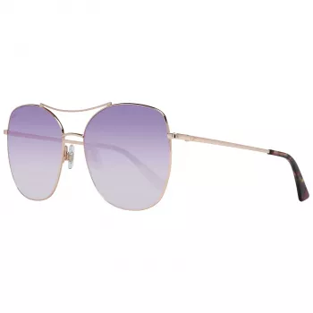 WEB EYEWEAR Occhiali da sole donna WE0245-5833Z - Marrone sfumato, montatura rettangolare in acetato