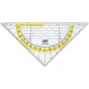 WEDO squadra graduata Standard 160 mm squadra in plastica trasparente con scala gialla e bordi smussati (52 5)