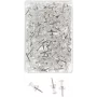 WEDO puntine da disegno, trasparenti, 100 pezzi, spessore punta 12 mm, diametro testa 10 mm, in scatola di plastica trasparente (54 249)