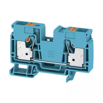 Weidmüller A2C 16 BL morsetto passante, collegamento a vite, 16 mm², 1000 V, 76 A, blu, guida DIN TS 35