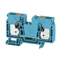 Weidmüller A2C 16 BL morsetto passante, collegamento a vite, 16 mm², 1000 V, 76 A, blu, guida DIN TS 35