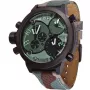 WELDER MAN K29-8004 53mm orologio analogico al quarzo quadrante nero cinturino in pelle