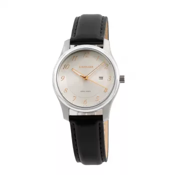 WENGER MAN 19.021.101 Orologio cronografo al quarzo svizzero 44mm Quadrante blu Acciaio inox