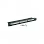 Wentronic patch panel 24 porte CAT6 UTP, montaggio rack 1U 19 pollici, nero (95336)