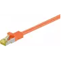 Wentronic cavo patch di rete Cat.7 S/FTP, connettore RJ45 maschio a maschio, 25 m, contatti dorati, 10 Gbps, nero 91669