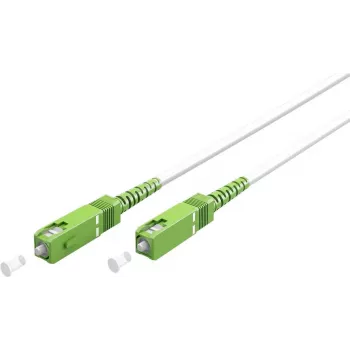 WENTRONIC Goobay 59599 cavo patch in fibra ottica OS2 Single-Mode SC/APC a SC/APC, 15 m, LSZH, bianco