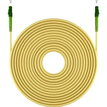 Wentronic Goobay 59629 Cavo patch in fibra ottica OS2 single-mode LC/APC a LC/APC, 2 m, giallo LSZH