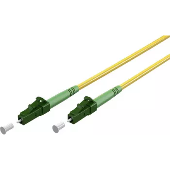 Wentronic Goobay 59630 Cavo patch in fibra ottica LC/APC a LC/APC OS2 single-mode, 3 m, giallo