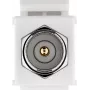 WENTRONIC Goobay 79955 Cavo passante ultraflat per finestre/porte connettore F, connettore F maschio su connettore F femmina, bianco, tratto piatto 26 cm