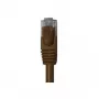 Wentronic Goobay cavo patch piatto CAT 6, U/UTP, marrone scuro, 0,5 m, rame 95889