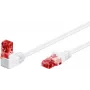 WENTRONIC Goobay Cavo patch CAT 6 1x angolare 90°, U/UTP, bianco, 5 m - Top Latch, CCA alluminio ramato (51525)