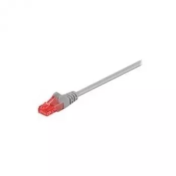 Wentronic Goobay cavo patch CAT 6, U/UTP, grigio, 1 m, LSZH senza alogeni, rame 93669