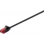 Wentronic Goobay Cavo patch SLIM CAT 6, U/UTP, nero, 2 m, rame 93715
