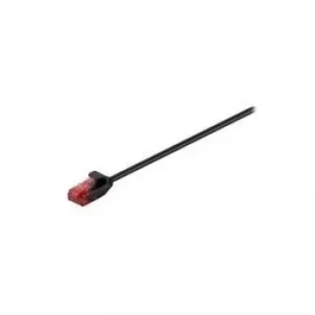 Wentronic Goobay CAT 6 cavo patch Slim, U/UTP, nero, 7,5 m, rame 93729