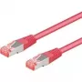 Wentronic Goobay cavo patch CAT 6a S/FTP, magenta, 1 m, LSZH, rame 93682