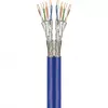 Wentronic Goobay cavo di rete CAT 7A duplex S/FTP PiMF blu - conduttore in rame CU AWG 22/1 (75716)