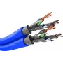 Wentronic Goobay cavo di rete CAT 7A duplex S/FTP PiMF blu - conduttore in rame CU AWG 22/1 (75716)