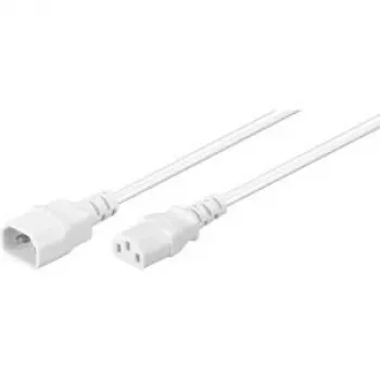 Wentronic Goobay cavo prolunga per apparecchi C14 a C13, 1 m, bianco 97582