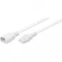 Wentronic Goobay cavo prolunga per apparecchi C14 a C13, 1 m, bianco 97582