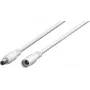 Wentronic Goobay Cavo di prolunga DC 3 m bianco - connettore maschio cavo DC 5,5 x 2,1 mm a connettore femmina 76675
