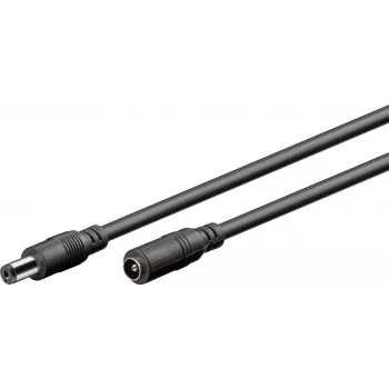 Wentronic Goobay Cavo di prolunga DC 5 m nero 76671