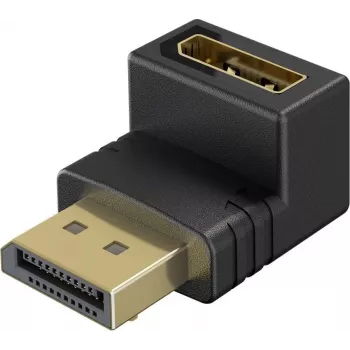 Wentronic Goobay Adattatore angolare DisplayPort 90° verso il basso nero (77130)