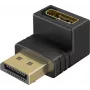 Wentronic Goobay Adattatore angolare DisplayPort 90° verso il basso nero (77130)