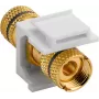 WENTRONIC Goobay Modulo altoparlante Keystone, nero - connettori banana su morsetti a vite (79476)