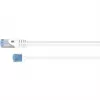 Goobay Cavo patch ultraflessibile Cat 6A Slim U/UTP, connettori extra corti, 5 m, bianco (74299)