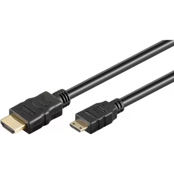 Wentronic Cavo Mini HDMI-HDMI High Speed con Ethernet, 1,5 m, nero