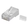 Wentronic connettore modulare RJ45 schermato 8P8C per cavo tondo, bulk