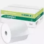 WEPA Comfort rotolo asciugamani, 2 veli, bianco brillante, goffratura a righe, colla anima blu, 205 mm larghezza, 150 m lunghezza, 6 rotoli (316800)
