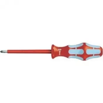 Wera 05022734001 Kraftform Plus Set cacciaviti standard, 7 pezzi, taglio e croce, Lasertip, supporto da parete