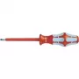 Wera 05022734001 Kraftform Plus Set cacciaviti standard, 7 pezzi, taglio e croce, Lasertip, supporto da parete