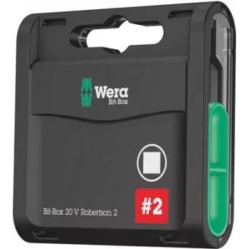 Wera 05057790001 Bit-Check set di 20 bit con portabit Rapidaptor, rivestimento diamantato, codifica colore Take it easy