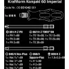 Wera set punte Kraftform Kompakt 60 da 17 pezzi, taglio, Phillips, Pozidriv, TORX BO 05051042001