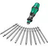 Wera set punte Kraftform Kompakt 60 da 17 pezzi, taglio, Phillips, Pozidriv, TORX BO 05051042001