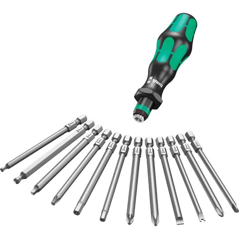 Wera set punte Kraftform Kompakt 60 da 17 pezzi, taglio, Phillips, Pozidriv, TORX BO 05051042001