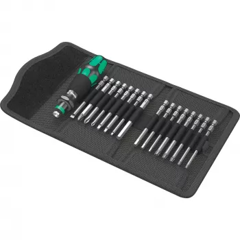Wera set punte Kraftform Kompakt 60 da 17 pezzi, taglio, Phillips, Pozidriv, TORX BO 05051042001
