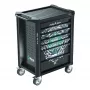Wera 9700 Tool Rebel carrello officina 1, 7 cassetti, piano di lavoro in acciaio inox, verde/nero