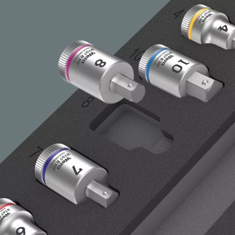 Wera 9723 inserto in schiuma Zyklop B 3/8 inch set di bussole e punte 1, 19 pezzi