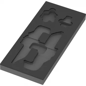 WERA 9840 inserto in schiuma per set chiavi a L 1 (nero/grigio, per carrello officina Tool Rebel)