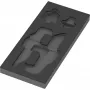 WERA 9840 inserto in schiuma per set chiavi a L 1 (nero/grigio, per carrello officina Tool Rebel)