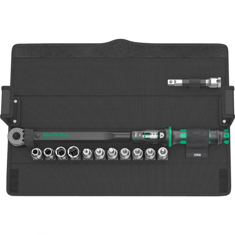 Wera Click-Torque C 3 Set 1 set chiavi dinamometriche, attacco 1/2 pollice, 40-200 Nm, 4 pezzi