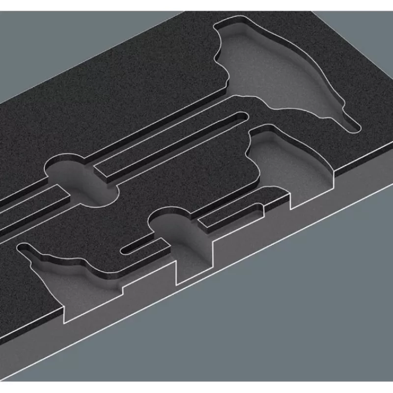 Wera Kraftform Plus Set di 6 cacciaviti con profili a taglio, Phillips e Pozidriv, Lasertip e supporto da parete