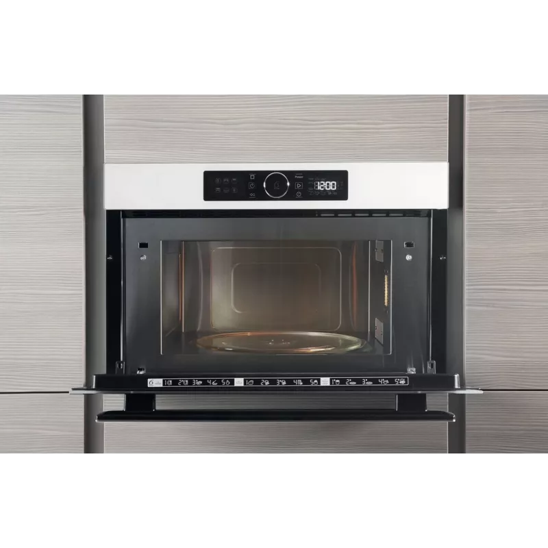 Whirlpool AMW 730 WH microonde da incasso con grill, 31 L, 1000 W, bianco
