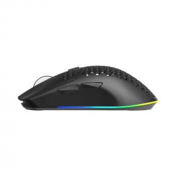 White Shark CADOR WGM-5020 mouse da gaming ottico nero con struttura a nido d'ape