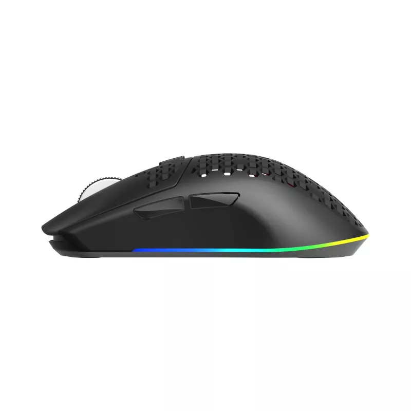 White Shark CADOR WGM-5020 mouse da gaming ottico nero con struttura a nido d'ape